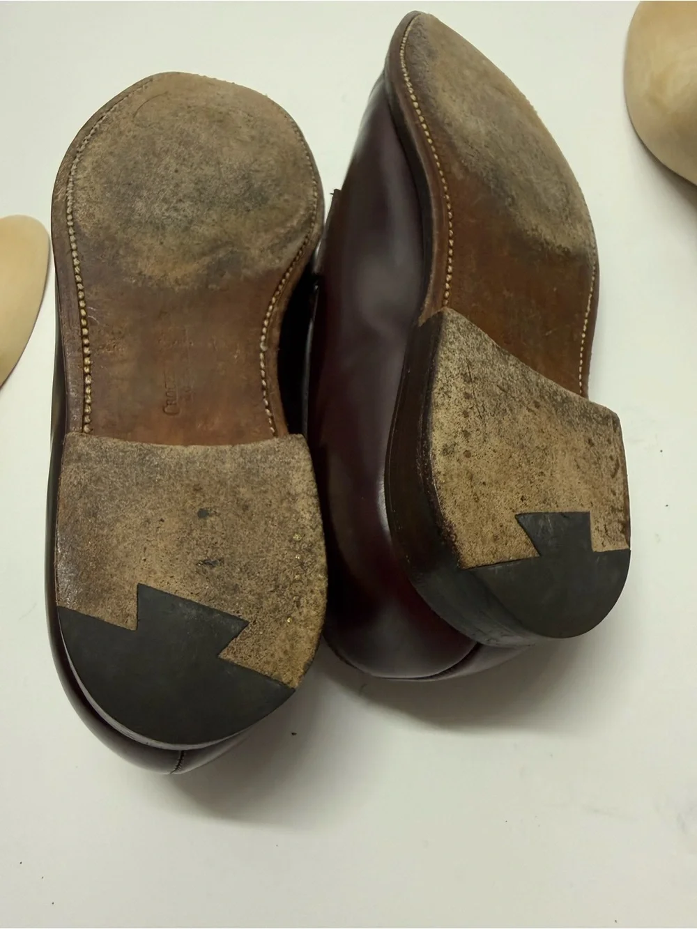 Crockett & Jones Men’s Cordovan Leather Penny Loafers